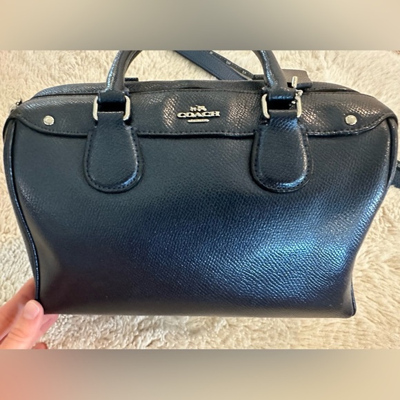 Coach Navy Satchel Handbag/Shoulder Bag Mini Bennett Bag. 💙 - Picture 16 of 16